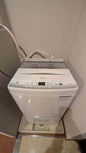 洗濯機もあるのはうれしい♪