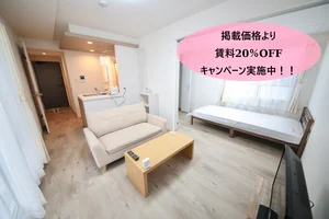 のマンスリーマンション・ウィークリーマンション「【新築】JR千歳駅徒歩約10分！1LDK　アルファスクエア栄町3丁目Ⅰ 201・1LDK(No.1072091)」メイン画像