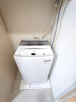 洗濯機完備♪
