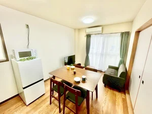 のマンスリーマンション・ウィークリーマンション「【名古屋市港区/あおなみ線稲永駅/駐車場/角部屋/バストイレ別・独立洗面台/洋室7帖】DUO 201・2DK(No.1093285)」メイン画像