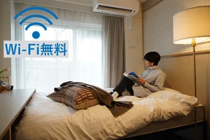 東京都のマンスリーマンション・ウィークリーマンション「【モニター付ラウンジ24H使い放題！】《毎日サウナで整える・カフェ併設》バス・トイレ清掃不要のマンスリー🧳 ベーシック(禁煙/Wi-Fi/サウナ/コワーキングあり)(No.1107947)」メイン画像