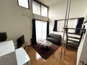 長崎県の株式会社第百不動産のマンスリーマンション・ウィークリーマンション「stay＠岡町★平和公園すぐそばでアクセス良好★ロフト付きで快適(*'▽') 101・1R＋ロフト(No.1121639)」メイン画像