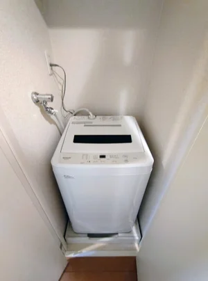 洗濯機もあるのはうれしい♪