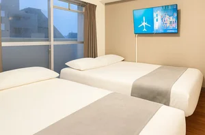 のマンスリーマンション・ウィークリーマンション「【博多駅まで徒歩15分！】博多駅周辺でお安く泊まりたいならこちらがおススメです！ 416・1R(No.1131012)」メイン画像