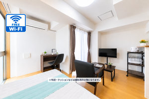 のマンスリーマンション・ウィークリーマンション「📣お値引き🈹キャンペーン✨Wi-Fi🛜無料✨禁煙🚭	ソファ🛋️Sステイ梅田アイランドレジデンス野田阪神(No.1131438)」メイン画像