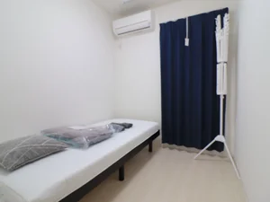 寝室はエアコンもあり　一年を通して快適にお過ごしいただけます。