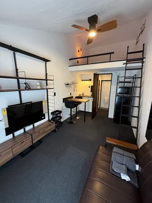 千歳町駅（長崎県）のマンスリーマンション・ウィークリーマンション「ジェイ川平町 205・ロフト付き・ダブルベッド・40インチテレビ(No.1132907)」メイン画像