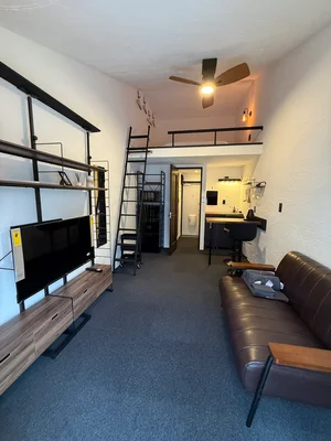 千歳町駅（長崎県）のマンスリーマンション・ウィークリーマンション「ジェイ川平町 206・ロフト付き・ダブルベッド・40インチテレビ(No.1132908)」メイン画像