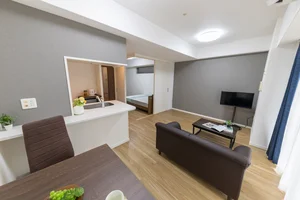 のマンスリーマンション・ウィークリーマンション「SステイRD心斎橋EAST堺筋本町【禁煙ルーム・１LDK・ダブルベッド】 (No.1132929)」メイン画像