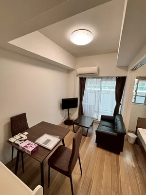 のマンスリーマンション・ウィークリーマンション「SステイPS北浜オリジン【禁煙ルーム・Wi-Fi無料・１LDK・ダブルベッド】 501(No.1133204)」メイン画像