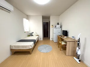 千葉県のR MONTH.のマンスリーマンション・ウィークリーマンション「🔷🔹🔸🔶⭐浴室乾燥機⭐2口ガスコンロ⭐広々洋室8帖&角部屋⭐【禁煙&Wi-Fi無料】⭐🔶🔸🔹🔷「K9」 101・1K(No.1134736)」メイン画像