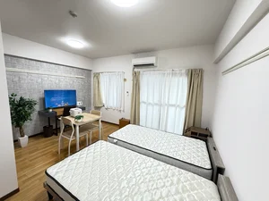 のマンスリーマンション・ウィークリーマンション「アルDEスリー中村日赤 ツインルーム・104・1K(No.1153975)」メイン画像