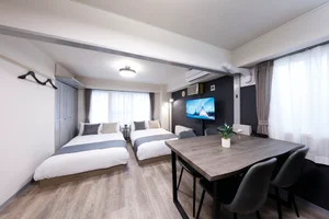 北海道の家具家電付きマンスリーマンション「★最大4名★地下鉄東豊線「豊平公園駅」まで徒歩6分！札幌中心部まで電車で30分以内！ 1DK(No.1154268)」メイン画像