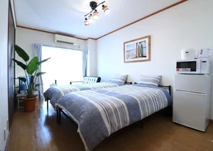 県立美術館通駅のマンスリーマンション・ウィークリーマンション「Kマンスリー灘漁港・横浜港前(桂浜北西） 203・1R-【角部屋】(No.1158358)」メイン画像