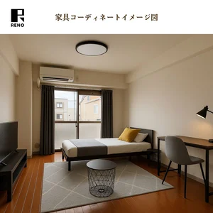名古屋市千種区のマンスリーマンション・ウィークリーマンション「【オートロック/トイレバス洗面別/家具コーディネート】RENOマンスリー吹上 201・シングル(No.1205250)」メイン画像