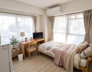 大阪府のマンスリーマンション・ウィークリーマンション「🏠✨【和泉府中駅徒歩5分】近隣大型スーパー🍎🛒Wi-Fi完備📶家具家電付きのお部屋✨ 201(No.1222846)」メイン画像