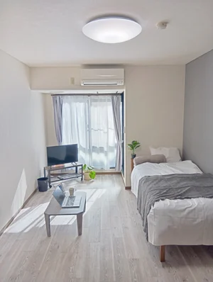 石川県の株式会社ワシントン靴店のマンスリーマンション・ウィークリーマンション「KIT【野々市駅徒歩7分♪】Wi-Fi無料☆家具家電完備☆駐車場有 205・1K(No.1224663)」メイン画像