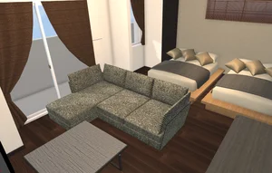 北海道の家具家電付きマンスリーマンション「【新築】月寒中央駅徒歩すぐ｜デザイナーズモダンルーム札！幌ドーム至近 901・２LDK(No.1226109)」メイン画像