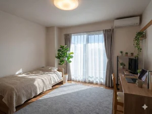 静岡県のU2JAPAN株式会社のマンスリーマンション・ウィークリーマンション「【三島駅徒歩6分🚶‍♂️】📶Wi-Fi無料＆🛋家具家電完備！出張に最適なお部屋✨ 404(No.1230016)」メイン画像