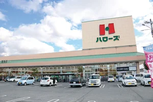 買い物に便利「ハローズ連島店」まで徒歩10分、750m。食料品など購入できるスーパーが徒歩圏内。広い駐車場も完備☺