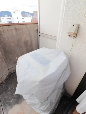 屋外洗濯機　コインランドリーに行かなくても洗濯ができるので毎日清潔に！