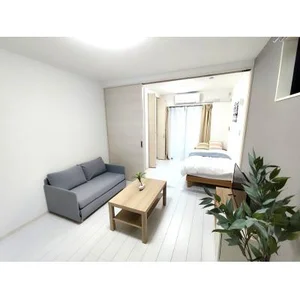 堺市西区のマンスリーマンション・ウィークリーマンション「【✨🏰新築物件🏰✨】諏訪ノ森駅1分🚉イオンや100均もすぐ近くの便利物件♪家具家電付き🎏 201(No.1238698)」メイン画像