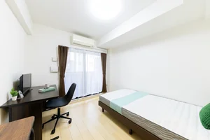 大阪市西区のマンスリーマンション・ウィークリーマンション「SステイRH心斎橋ヴィータ【禁煙ルーム・１K・セミダブルベッド】(No.1239804)」メイン画像