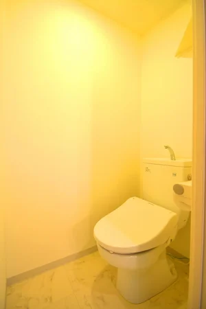 トイレはウォシュレットつき！トイレットペッパーはもちろん、芳香剤やトイレブラシなども御準備しておりますので、お住まいの方にもあったら助かるものが多いとご好評いただいております♪