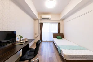 のマンスリーマンション・ウィークリーマンション「SステイPS神戸元町ミューズ【禁煙ルーム・１K・Wi-Fi無料・セミダブルベッド】 (No.1248628)」メイン画像