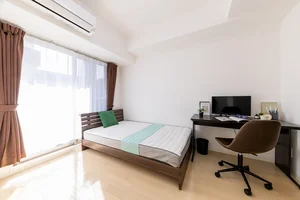 のマンスリーマンション・ウィークリーマンション「SステイEXE北大阪・十三【禁煙ルーム・１K・セミダブルベッド】 (No.1248638)」メイン画像