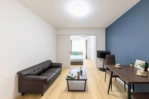 のマンスリーマンション・ウィークリーマンション「Sステイ大阪九条ラフィネ【禁煙ルーム・１LDK・Wi-Fi無料・ダブルベッド】 (No.1249875)」メイン画像