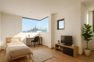 のマンスリーマンション・ウィークリーマンション「富士駅徒歩5✨!Wifi家具家電付♪広々13.5畳洋室! ５F東(No.1250012)」メイン画像