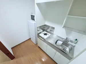 1口コンロ付♪スーパーで食材を買ってきたらすぐにお料理に取り掛かれます！