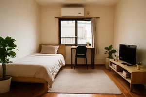 のマンスリーマンション・ウィークリーマンション「駐車場＆Wifi無料✨家具家電付♪三島エリア 206(No.1252137)」メイン画像