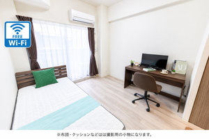 のマンスリーマンション・ウィークリーマンション「SステイGQ九条南【禁煙ルーム・Wi-Fi無料】 202(No.1253241)」メイン画像