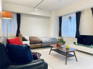 札幌駅・さっぽろ駅の家具家電付きマンスリーマンション「【地下鉄「さっぽろ」駅徒歩５分｜5月限定割引｜即日入居OK】デザイナーズ札幌 1K(No.125790)」メイン画像