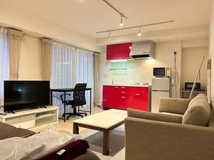 札幌市中央区の家具家電付きマンスリーマンション「【地下鉄「さっぽろ」駅徒歩５分｜5月限定割引｜即日入居OK】デザイナーズ札幌 スーペリア🚭(No.125800)」メイン画像