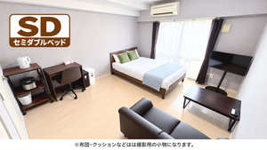 兵庫県のマンスリーマンション・ウィークリーマンション「📣お値引き🈹キャンペーン✨Wi-Fi🛜レンタル可✨禁煙🚭SステイDM神戸元町🛌セミダブルベッド🛁バストイレセパレート🚽 1105(No.1260483)」メイン画像