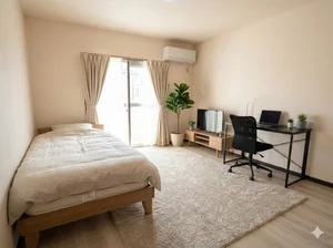 のマンスリーマンション・ウィークリーマンション「【裾野駅10分】Wi-Fi・家具家電付｜出張向け 303(No.1261595)」メイン画像