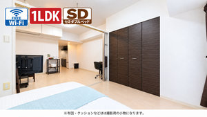 のマンスリーマンション・ウィークリーマンション「📣お値引き🈹キャンペーン✨Wi-Fi🛜無料✨禁煙🚭SステイEC難波EASTレオルガ🛌セミダブルベッド 505(No.1263336)」メイン画像