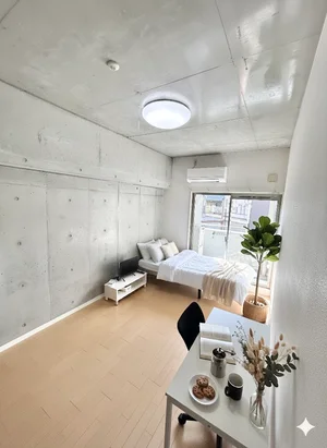 加納駅（岐阜県）のマンスリーマンション・ウィークリーマンション「【岐阜市住ノ江町/名鉄岐阜駅徒歩4分/スマートTV・Netfrix見放題】（マンスリーベースＪＰNo.008,009） 1K(No.1263345)」メイン画像