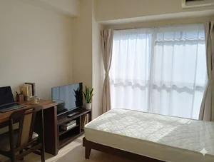 のマンスリーマンション・ウィークリーマンション「🌈新規オープン賃料半額　地下鉄西神山手線『板宿』徒歩２分🚃Wifi無料👍スマートTV📺【M052】(No.1263499)」メイン画像