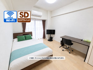 のマンスリーマンション・ウィークリーマンション「📣お値引き🈹キャンペーン✨Wi-Fi🛜無料✨禁煙🚭SステイWS新大阪II🛌セミダブルベッド(No.1264231)」メイン画像