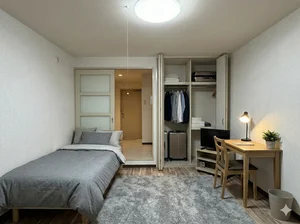 のマンスリーマンション・ウィークリーマンション「いちばんちマンスリー草津駅前大路【駅徒歩5分以内】スーパーやコンビニも間近。生活に便利なマンスリーマンション 306(No.1265369)」メイン画像