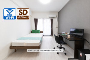 大阪市港区のマンスリーマンション・ウィークリーマンション「📣お値引き🈹キャンペーン✨Wi-Fi🛜無料✨禁煙🚭セミダブル🛌SステイFR弁天町クロス(No.1266544)」メイン画像