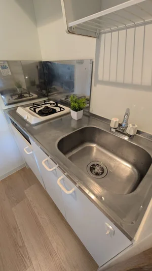 ガスコンロ完備♪自炊可能♪