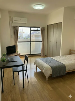 のマンスリーマンション・ウィークリーマンション「🌈新規オープン賃料半額　山陽姫路駅徒歩12分駐車場1台込🚙スーパー徒歩5分🛒角部屋🎵独立洗面台✨Wifi無料【M047】(No.1271898)」メイン画像