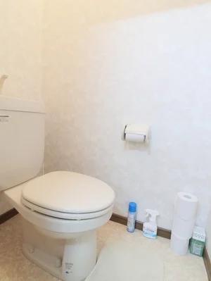 バストイレ別！　トイレットペーパーはもちろん　トイレブラシや洗剤などすべて標準品！