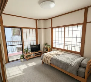 のマンスリーマンション・ウィークリーマンション「淡路島・淡路ICから車７分　駐車場１台込🚙ジェノバ発着港徒歩4分🚢広々１LDK✨Wifi無料👍スマートTV【M046】(No.1272679)」メイン画像