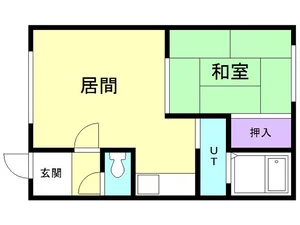 和室にはタイルカーペットを敷いています。